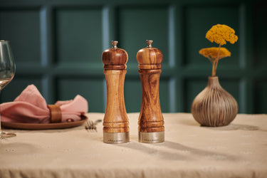 Cole & Mason Camden Traditional Acacia Salt and Pepper Mill Gift Set 8.5